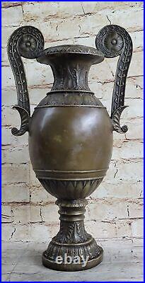 16 West Art Deco/Nouveau Bronze Vase Pot Metal Brass Sculpture Figurine Deco NR