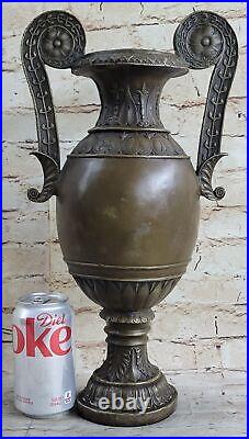 16 West Art Deco/Nouveau Bronze Vase Pot Metal Brass Sculpture Figurine Deco NR