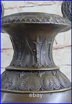 16 West Art Deco/Nouveau Bronze Vase Pot Metal Brass Sculpture Figurine Deco NR