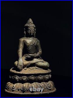 19th Century Tibetan Bronze Buddha Sculpture -16th Century Style
