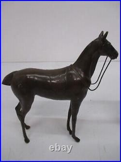 2 Vtg Weidlich Bros #2280 Bronze Brass Metal Horse Figurine Statue Sculptures