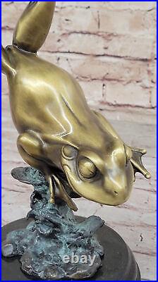 Animal Bronze Decorative Statue Brass Toad Figurine Tibetan Collectible Sale