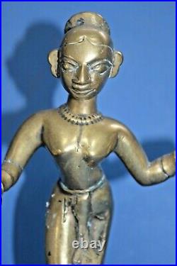 Antique 19th Century Indian Bronze / Brass Statue of Hindu Deity, c1890