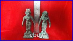 Antique Brass Bronze Hindu Deity God Pair Statue Figurine Idol Sculpture b22