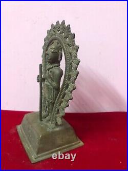 Antique Brass Bronze Hindu Deity Religious Lord Tribal God Statue Figurine Idol