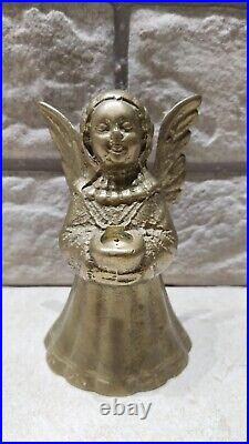 Antique Bronze Brass Angel Statue Candle Holders Accessories Hand Made Art Made