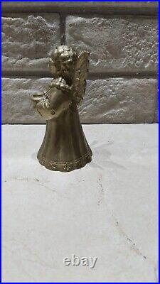 Antique Bronze Brass Angel Statue Candle Holders Accessories Hand Made Art Made