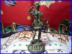 Antique Hot Cast Bronze/Brass Artemis Diana-Greek/Roman Goddess of Hunt, Statue