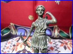 Antique Hot Cast Bronze/Brass Artemis Diana-Greek/Roman Goddess of Hunt, Statue