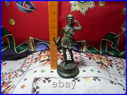 Antique Hot Cast Bronze/Brass Artemis Diana-Greek/Roman Goddess of Hunt, Statue