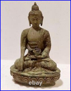 Antique Tibetan Buddhism Bronze Heavy Brass Shakyamuni Statue Figurine Asian 9