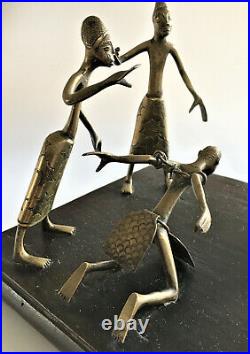 Antique / Vintage African Tribal, Brass / Bronze Figural Group