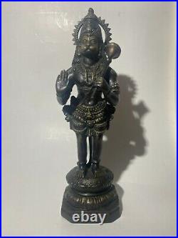 Asian bronze brass Hanuman figure statue monkey man God Hindu Hinduism Shiva