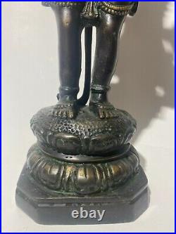 Asian bronze brass Hanuman figure statue monkey man God Hindu Hinduism Shiva