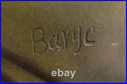 Barye RARE bronze brass Greyhound Whippet Dog statue unique vintage sculpture