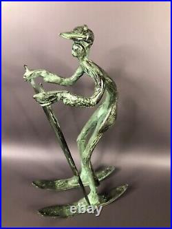 Brass/bronze sport players sculpture, 9