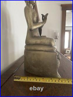 Bronze Buddha Statue Tibetan Antique Chinese Nepal Large Sculpture Brass Foo Dog