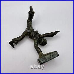 Dusseldorf Vintage Miniature Bronze Brass Figure Statue Acrobat Souvenir Germany