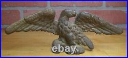 Eagle Antique Paperweight Decorative Art Statue Bronze Brass Old Detailed Bird