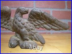 Eagle Antique Paperweight Decorative Art Statue Bronze Brass Old Detailed Bird