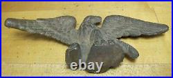 Eagle Antique Paperweight Decorative Art Statue Bronze Brass Old Detailed Bird