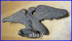 Eagle Antique Paperweight Decorative Art Statue Bronze Brass Old Detailed Bird