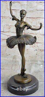 European Made Folk Culture Handmade Bronze Brass Ballerina Sculpture Figure Sale