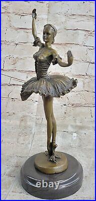 European Made Folk Culture Handmade Bronze Brass Ballerina Sculpture Figure Sale