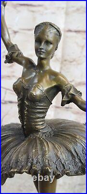 European Made Folk Culture Handmade Bronze Brass Ballerina Sculpture Figure Sale