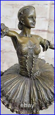 European Made Folk Culture Handmade Bronze Brass Ballerina Sculpture Figure Sale