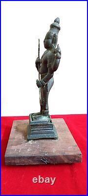 Hindu Lord Shiva Antique Vintage Brass Bronze Sculpture Idol Statue Figurine F38