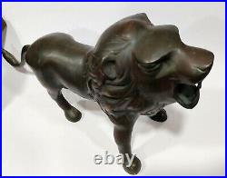 Large Bronze Handmade Vintage Lion Sculpture Brass Statue Figurine Heavy 5600 gr