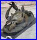 Large MUD CRAB solid brass brown, bronze heavy decoration handmade Figure Deal