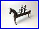 Late 19th century Tribal India Dhokra Art Brass 2 Villagers On Horse Rare