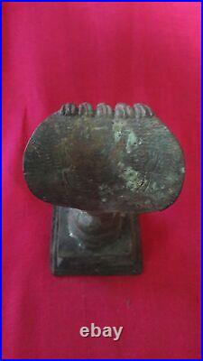 Lord Shiva Lingam Antique Brass Bronze Hindu Statue Figurine Idol Sculpture b11
