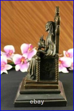 New Catholic Christian Crucifix Brass Bronze Jesus Christ Sitting Statue Figure