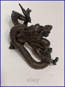 Oriental Chinese Dragon Bronze / Brass Ornate Detail Sculpture