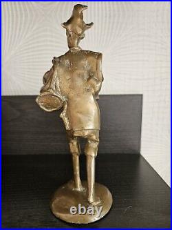 RRR RARE Vintage Brass-Bronze Troubadour Figurine Statue
