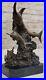 Sailfish Statue Sculpture Brass Bronze Art Marble Base Marlin Swordfish