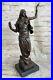 Sculpture Statue Handcrafted ISLAMIC ARABIC PERSIAN TURKISH BRASS/ FIGURAL SIGN