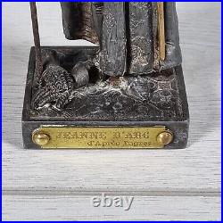 Statue Sculpture Joan of Arc JEANNE D'ARC Joan Figure France 24cm Brass Vintage