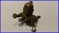 Three Charming 19thC Indian Bronze / Brass Baby Bala Krishna Hindu Figures