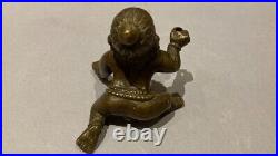 Three Charming 19thC Indian Bronze / Brass Baby Bala Krishna Hindu Figures