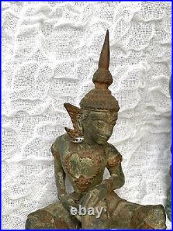 Three Vintage Hindu Bronze Brass Statues