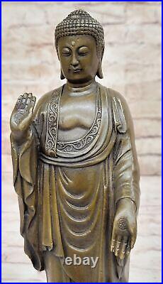 Tibet Buddhism Bronze Brass Stand Louts Bowl Shakyamuni Amitabha Buddha Deal