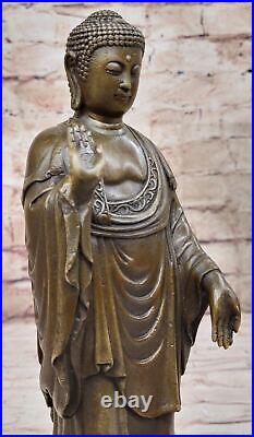 Tibet Buddhism Bronze Brass Stand Louts Bowl Shakyamuni Amitabha Buddha Deal