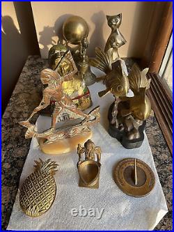 VTG MCM Brass/Bronze Lot Figurines & Objects Job Lot SEE ITEMS LIST