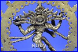 Vintage Brass/Bronze Nataraja Shiva Statue 6.75 Tall