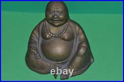 Vintage China Antique Brass Buddha Cast Bronze Statue Chinese