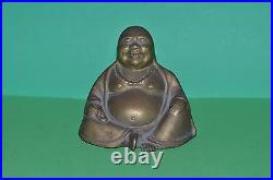 Vintage China Antique Brass Buddha Cast Bronze Statue Chinese